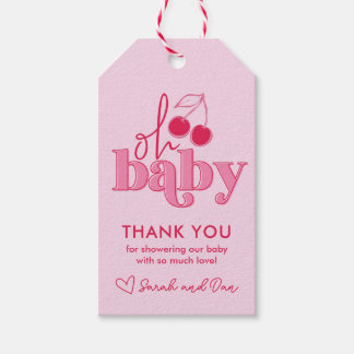 「ベイビー」チェリーオントップ サンクスギフトタグ ギフトタグ