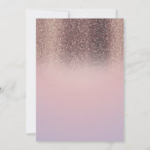 ベイビー ハニービー グリッター バースデー 招待状 (裏面)