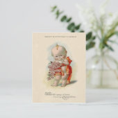 ベイビー・バラの花束 ポストカード (スタンド正面)