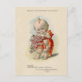 ベイビー・バラの花束 ポストカード