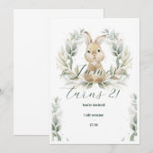 ベイビー バースデー インビテーション (正面/裏面)