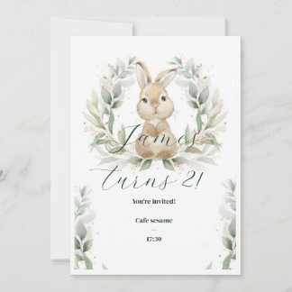 ベイビー バースデー インビテーション