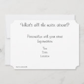 ベイビー・バーズ 招待状 (裏面)