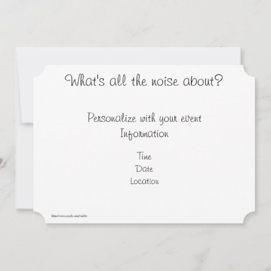 ベイビー・バーズ 招待状 (裏面)