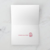 ベイビー ピンク エレファント カード (内部)