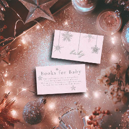 ベイビー ピンク ラインストーン ガール ベイビー シャワーのための本 エンクロージャーカード