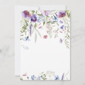 ベイビー ブルーム ワイルドフラワーズ ボタニカル ラスティック 招待状 (裏面)