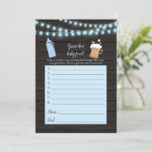 ベイビー ブルーワーズ ゲス ザ ベイビーフード シャワー ゲーム 招待状 (スタンド正面)