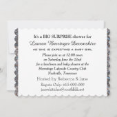 ベイビー ベイビー ベイビー シャワー 招待状 (裏面)