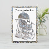 ベイビー ベイビー ベイビー シャワー 招待状 (スタンド正面)