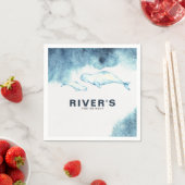 ベイビー ベルーザ | 海のバースデーパーティー スタンダードカクテルナプキン (インサイチュ)