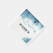 ベイビー ベルーザ | 海のバースデーパーティー スタンダードカクテルナプキン (角)