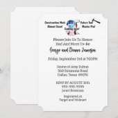 ベイビー・ボーイ・カーペンター 招待状 (正面/裏面)