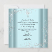 ベイビー・ボーイ・ブルー　洗礼　十字架　プリンス 招待状 (裏面)