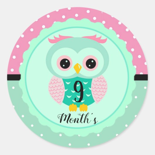 ベイビー マンスリー ステッカー (正面)