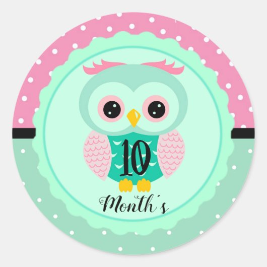 ベイビー マンスリー ステッカー (正面)
