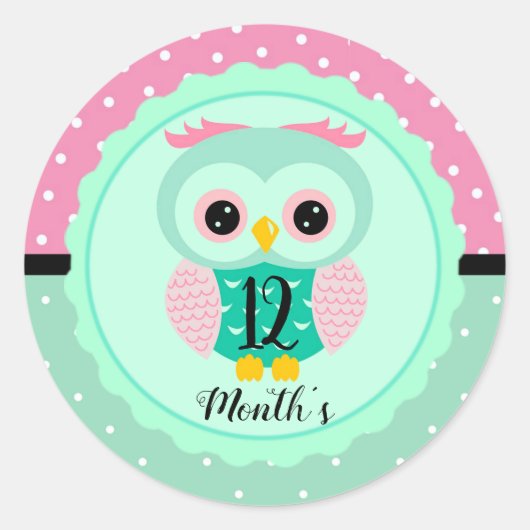 ベイビー マンスリー ステッカー (正面)