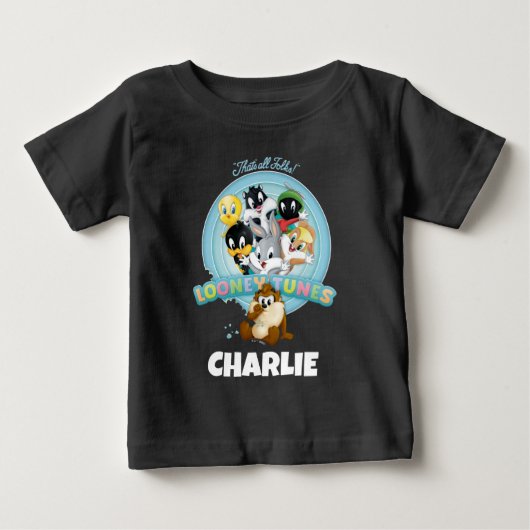 ベイビー ルーニー・テューンズ™ ロゴ｜That's All Folks ベビーTシャツ (正面)