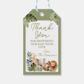ベイビー ワイルド アニマル サンクス ギフト タグ (正面)
