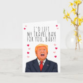 ベイビー ヴァレンタイン あなたの為なら私の旅券の使用禁止を解除するわ カード (黄色い花)