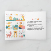 ベイビー 折りたたみ グリーティング カード (内部)