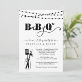 ベイビー BBQ - カップルシャワー ベイビーQ BaByQ バーベキュー 招待状 (スタンド正面)