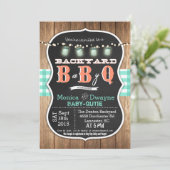 ベイビーQ ベイビーQ カップルシャワー BBQ ご招待 招待状 (スタンド正面)