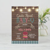ベイビーQ 性別お披露目パーティー招待状 招待状 (スタンド正面)