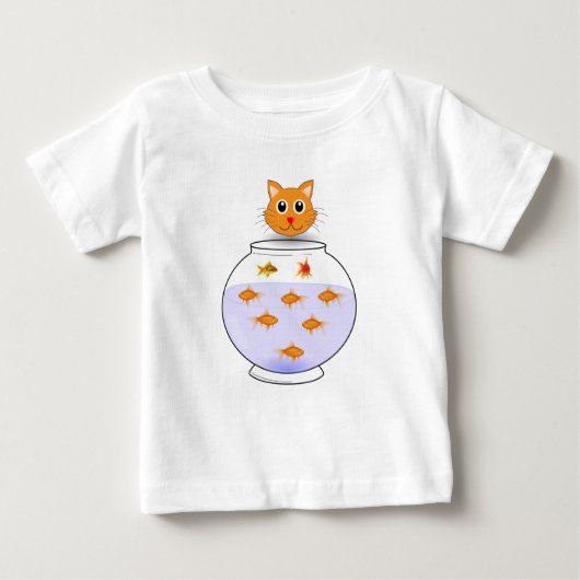 ベイビーTシャツ猫 ベビーTシャツ (正面)