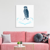 ベイフクロウ キャンバスプリント (インサイチュ (リビング))
