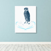 ベイフクロウ キャンバスプリント (インサイチュ (ウッドフロア))