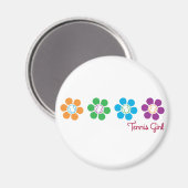 ベイフラワーテニス マグネット (正面/裏面)