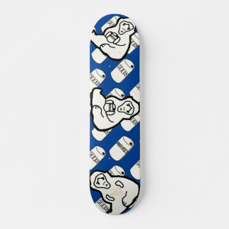 ベイブオンスケイト – コピー&ペースト – シリーズ サル&缶ビール スケートボード デッキ