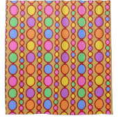 ベイブビーズブライトレッド シャワーカーテン (正面)