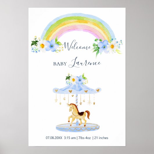 ベイブルーレインボー誕生発表ポスター ポスター (正面)