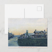 ベイヘッド、ニュージャージー、メインセント、ヴィンテージスタイル ポストカード (正面/裏面)