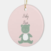 ベイベアーガールデコレーション セラミックオーナメント (左)