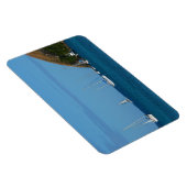 ベイホワイトとブルーの帆船航海の マグネット (右側)