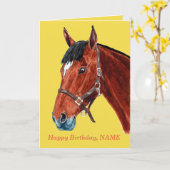 ベイホースとスター カード (黄色い花)