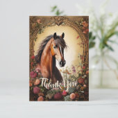 ベイホースとワイルドフラワー サンキューカード (スタンド正面)