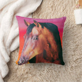 ベイホースのグラデーション クッション (ブランケット)