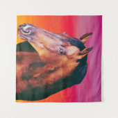 ベイホースのグラデーション タペストリー (正面(横))