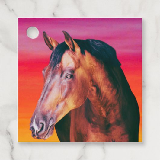 ベイホースのグラデーション フェイバータグ (正面)