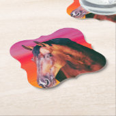 ベイホースのグラデーション ペーパーコースター (アングル)