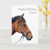 ベイホースホワイトアールデコ誕生日カード カード (黄色い花)