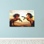 ベイホース飼育 キャンバスプリント (インサイチュ (ウッドフロア))