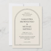 ベイミニマルゲシンプル結婚ス 招待状 (正面)