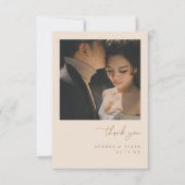 ベイミニマルゲ結婚の写真 サンキューカード (正面)