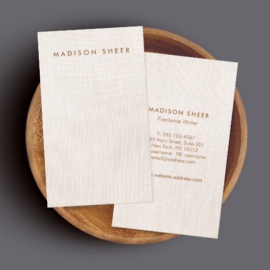 ベイミニマルジモダン・リネンプロフェッショナル 名刺