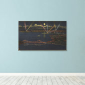 ベイメトロポリタン地区の夜景 キャンバスプリント (インサイチュ (ウッドフロア))